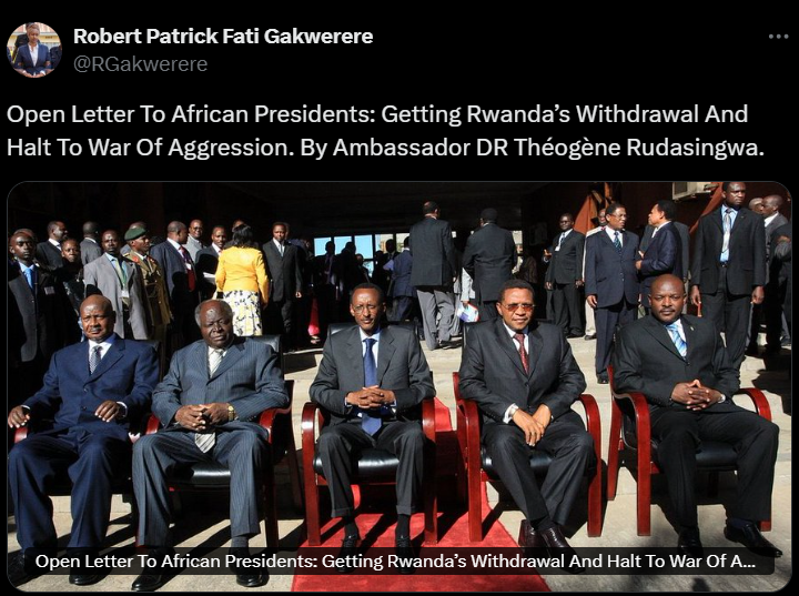 GByaruhanga01's tweet photo. #RNC terror group's myopic troll #RPFGakwerere peddles the nonsensical utterances assembled in the form of an Open Letter penned by an on-the-run fugitive Theogene #Rudasingwa alias #REDCOM.

These criminals have lost credibility and they only think they can regain it and earn attention by mentioning #Kagame. 

Nobody buys into their bogus accusations. They were all defeated.
