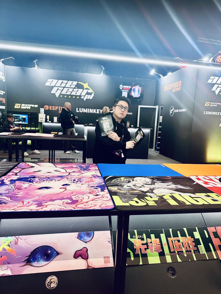 hi!
First day <a href="/IEM/">Intel® Extreme Masters</a> Katowice expo, Im ready🫡

Welcome to our partner <a href="/acegearpl/">ACEGEAR.PL</a>  booth✌️today we have 15% off onsite special discount.