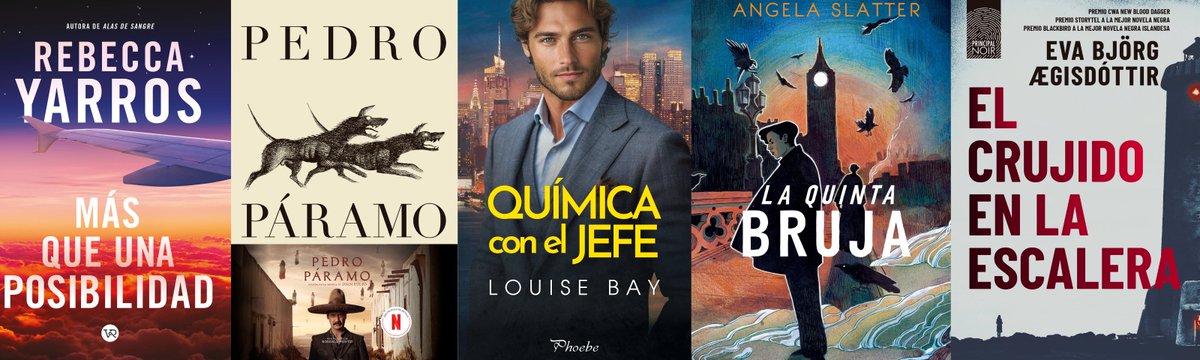 Los 5 #ebooks de ficción más vendidos de esta semana son estos👇 ¿Cuál te vas a leer primero? 🤠

#novedades #librosrecomendados #lecturas2025 #libros #LecturaRecomendada #lecturasrecomendadas #PedroPáramo #romantica