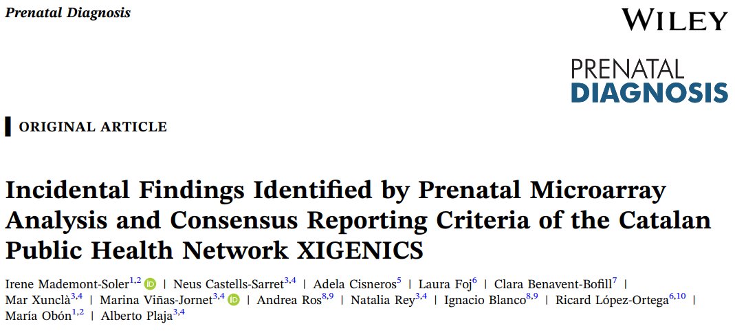 doctorneyro's tweet image. The largest series rigorously documenting all identi!ed #IFs in consecutive #pregnancies evaluated by #microarray

IFs were found at a higher #frequency than previously recognized, underscoring the need for speci!c #clinicalattention. 

obgyn.onlinelibrary.wiley.com/doi/10.1002/pd…
