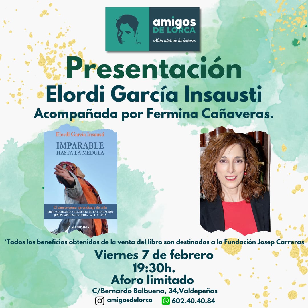 Esta tarde os espero en la Librería Amigos de Lorca de Valdepeñas para presentaros este libro solidario a favor de la <a href="/fcarreras/">fcarreras</a> Una historia de superación y una oda a la #vida, a la familia y a la amistad #leucemia #valdepeñas  #cancersurvivor #donamedula #donavida