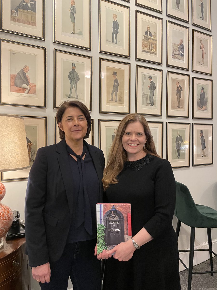 CMHarries's tweet photo. Thanks so much to @AuthorsClub and @SchulerCJ  for inviting @HouseHistorian and I along to The National Liberal Club last week to chat about 'Doors of London'! https://t.co/XeIEnRwiuD