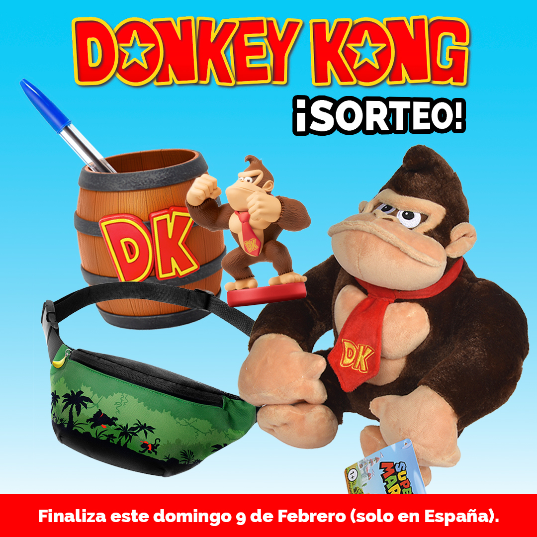 ¡Sorteo express de un pack de merchandising de Donkey Kong!

3 pasos para participar: 
✅ Sígueme 
✅ Haz repost 
✅ Menciona a un amigo y a <a href="/EpicRayBacon/">Ray Bacon</a> con #DemoDonkeyKong lo que más te gusta de la demo gratuita (ya disponible en Nintendo Switch)

¡Mucha suerte!