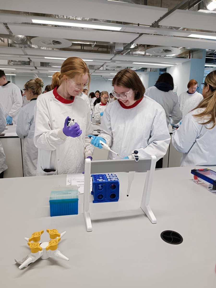DSFCOfficial's tweet image. LAB WORK: 🧪 

This week Applied Science students conducted laboratory work at Teesside University. They prepared samples for DNA extraction, performed Polymerase Chain Reaction (PCR) and agarose gel electrophoresis.

#teesideuniversity #dsfc #STEM