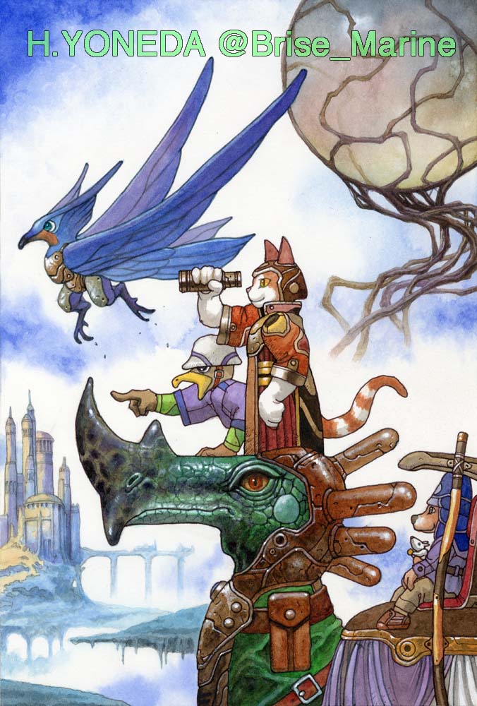 「#刺さる人に届け一次創作祭り 『GMウォーロック』カバー絵、この辺りの絵の色使い」|米田仁士 Hitoshi Yonedaのイラスト