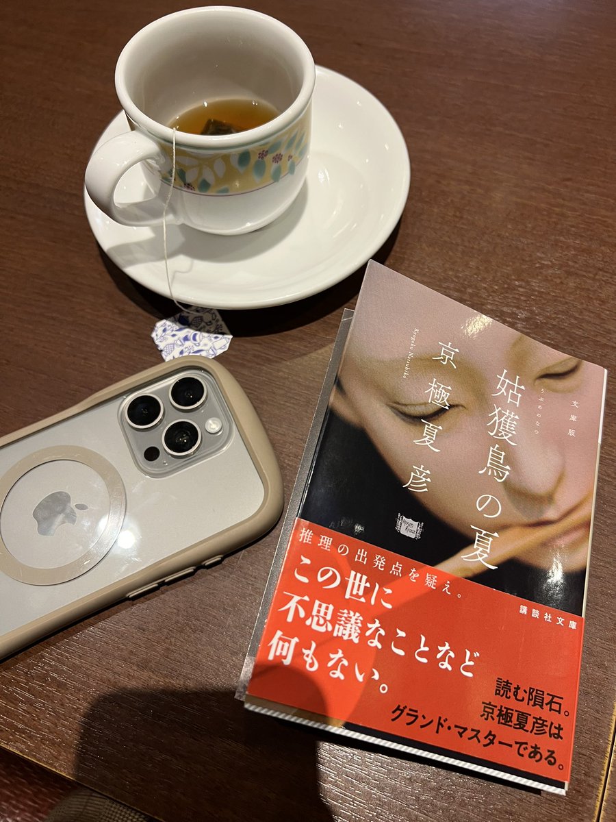 tmm_0926's tweet photo. ついに…京極夏彦先生に手を出してしまった🤦‍♀️
やはりまずは姑獲鳥の夏から！ https://t.co/xBDEPcqe7g