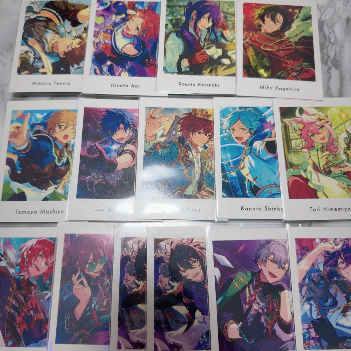 ぱしゃっつ vol.5 交換 Action A

譲
光 ひなた 颯馬 友也 みか 奏汰 桃李  晃牙 マヨイ
♡レオ ♡茨 ♡凛月 ♡ジュン ♡司

求
天城兄弟 ( 燐音 一彩 )

横浜もしくは都内手渡しor郵送希望です。
♡以外は複数:1の交換、譲渡も可能です。

お気軽にお声かけお願いします🌸