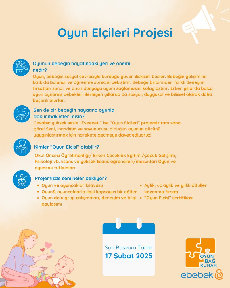 ebebek ile sende Oyun Elçileri Projesine katıl!🎉
📌Başvuru Formuna Ulaşmak İçin Tıklayın: docs.google.com/forms/d/e/1FAI…
@iaukampus
<a href="/iausem/">İAÜ SEM</a>
<a href="/iaumedofficial/">İAÜMED</a>