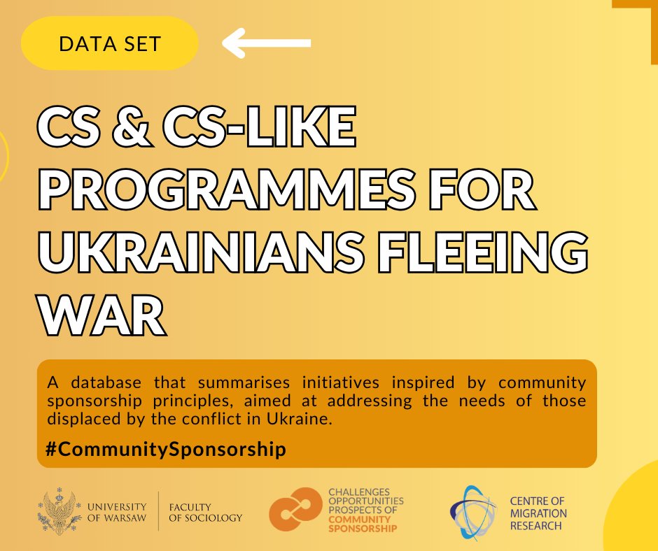 Exciting news from the #COPOCS project!

We are thrilled to present a new resource that sheds light on how #CommunitySponsorship or CS-like initiatives have expanded across Europe and globally in response to the Ukrainian refugee crisis.

Check it out: tiny.pl/j5bmh039
