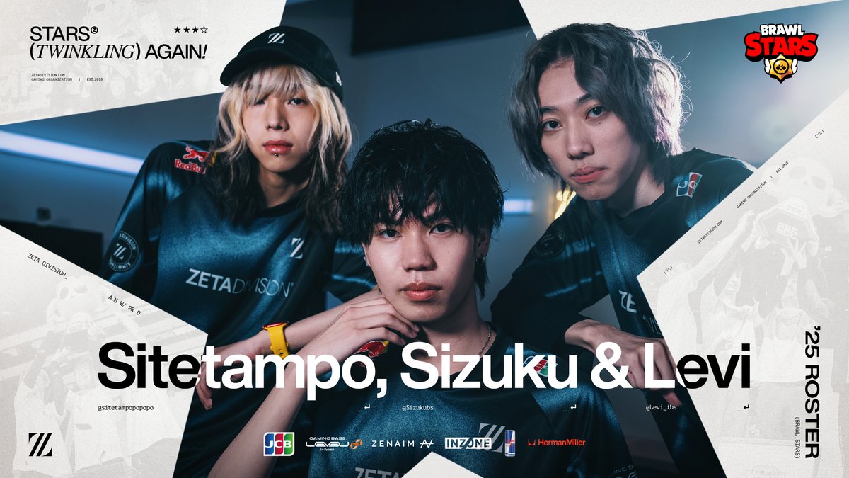 ZETA DIVISION (@zetadivision) on Twitter photo ⚡ZETA DIVISION - Brawl Stars
この度、Crazy RaccoonからSitetampoが移籍加入、Sizuku, Leviが加入する運びとなりました。
世界中のトロフィーをかき集めます🏆<a href="/sitetampopopopo/">ZETA Sitetampo🍥</a> @sizukubs @levi_ibs
📝zetadi.vision/4b6THnH ⚡ZETA DIVISION - Brawl Stars
この度、Crazy RaccoonからSitetampoが移籍加入、Sizuku, Leviが加入する運びとなりました。
世界中のトロフィーをかき集めます🏆<a href="/sitetampopopopo/">ZETA Sitetampo🍥</a> @sizukubs @levi_ibs
📝zetadi.vision/4b6THnH