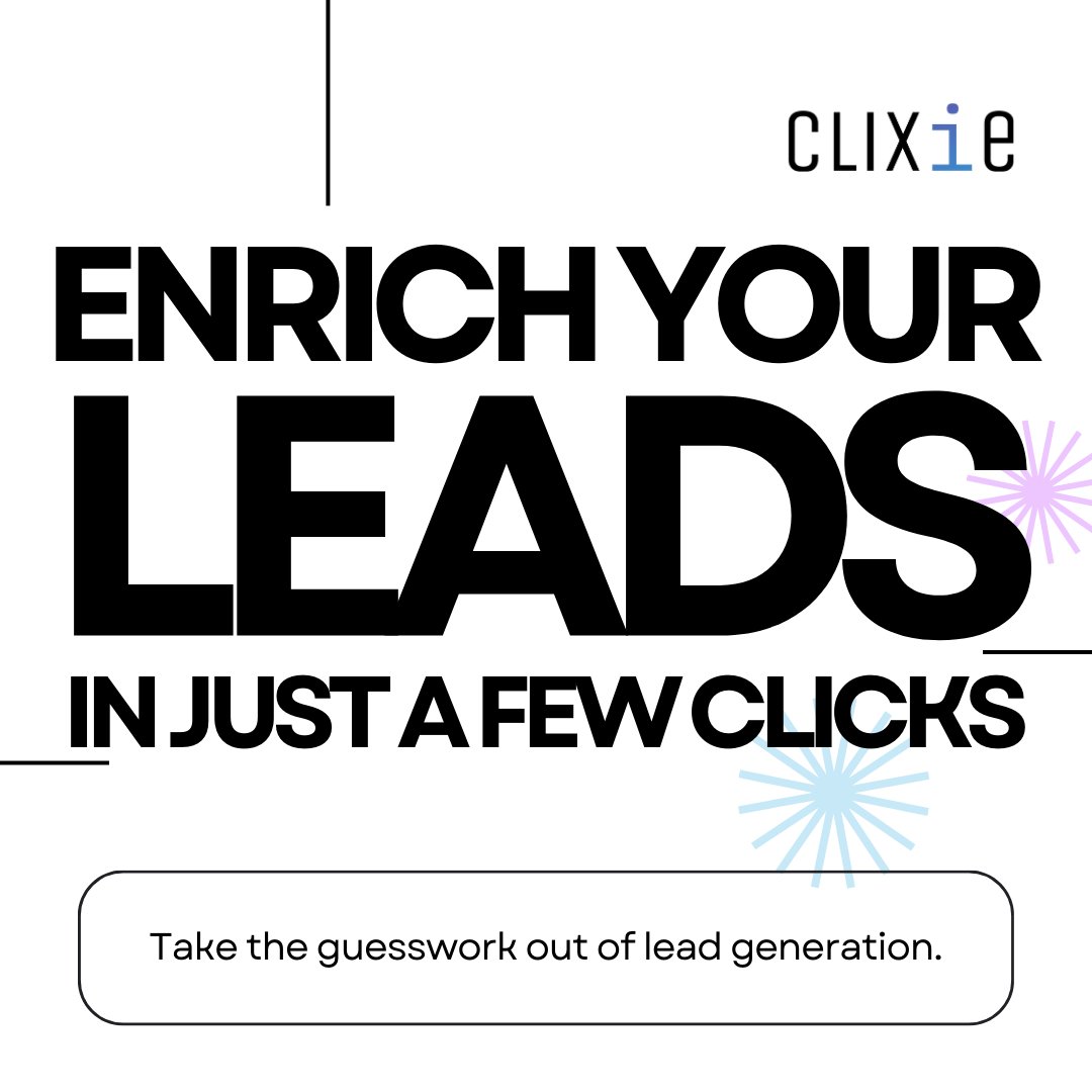 Click2AI's tweet image. Clixie Assistant doesn’t stop at finding leads—it enriches them with essential details like emails and phone numbers. It’s all about empowering your outreach with data that gets results.
🔍 Ready to target smarter? click2.ai 
#LeadEnrichment #AIForBusiness