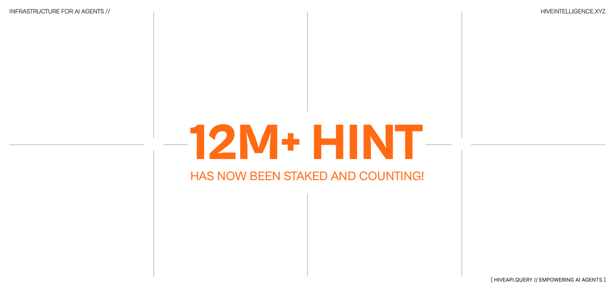 Hive_Intel's tweet photo. 12M+ $HINT staked and counting.

Haven’t staked yet? Now’s the time.

Stake now: https://t.co/m3bmzJWbLe https://t.co/3RxKtJDYAH