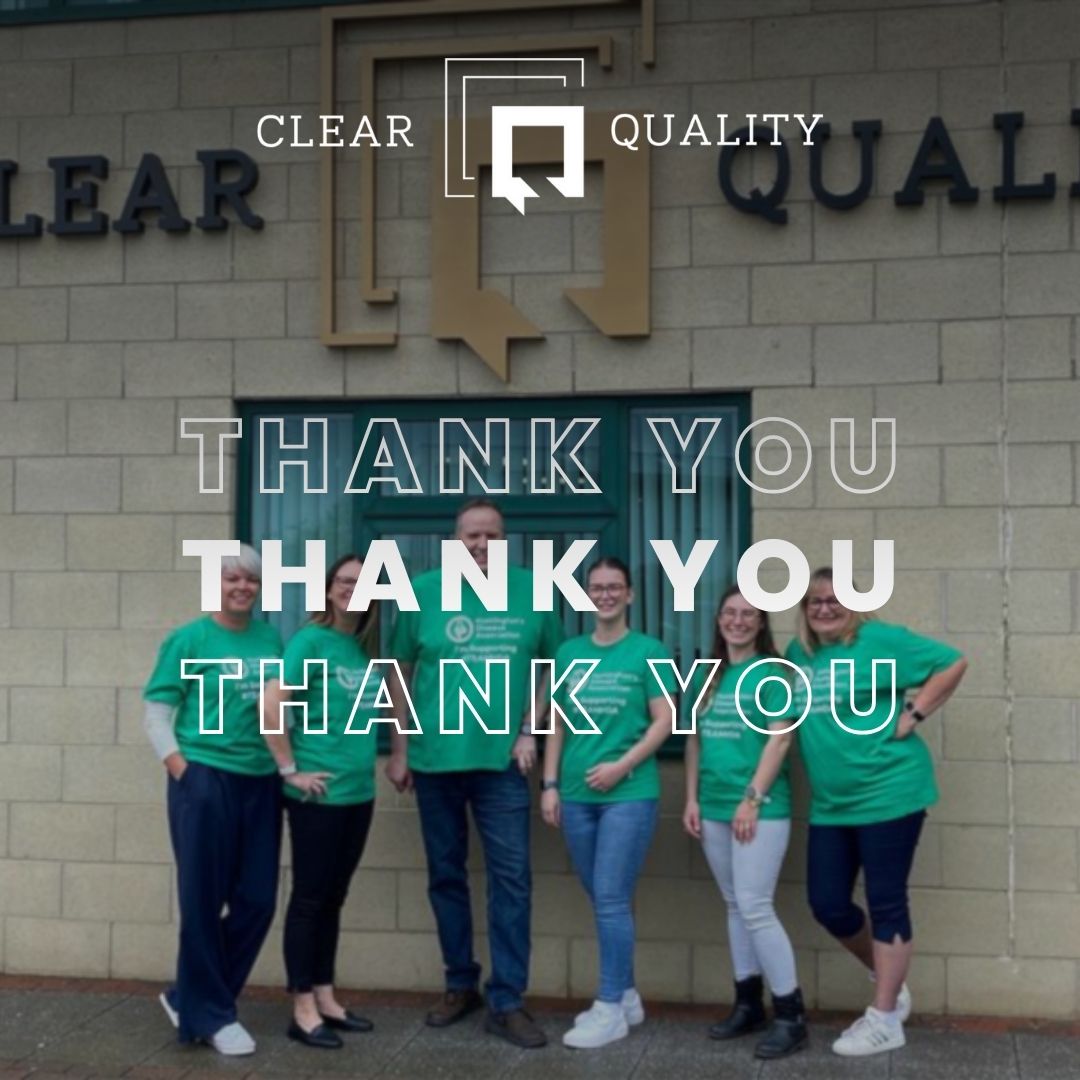 Employee Appreciation Day!

Today, we celebrate the incredible team behind Clear Quality’s success.
A few words from our CEO, Debbie Whitehead:  
"Thank you for your continued support, for going the extra mile, and for helping our business grow stronger every day."

#ClearQuality