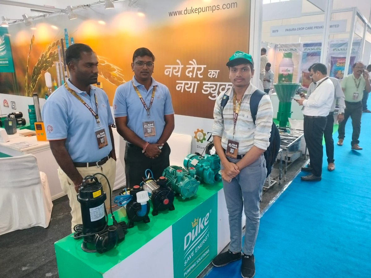 duke_pumps's tweet photo. An incredible experience at KISAN – India’s Largest Agri Show 2025 in Hyderabad! Grateful for the overwhelming response and meaningful interactions. Thank you for your support!
#Dukepumps #kisanagrishow #AgricultureInnovation #WaterFlowSolutions #waterpump #Hyderabad #exhibitions https://t.co/EzHHrsK2pl