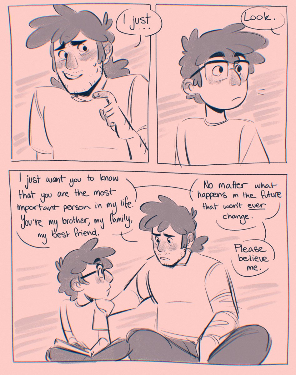 So for my twins in time au I had the idea that the boys could like communicate with their future selves through dreams and memories (1/2)