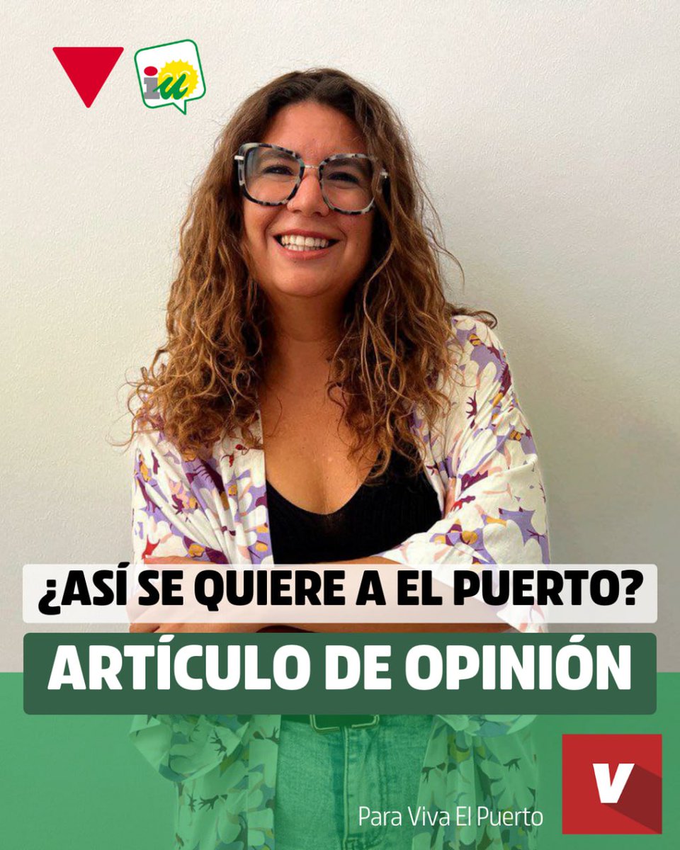 💚 ¿Así se quiere a #ElPuerto?

✍🏼 Artículo escrito por nuestra compañera <a href="/caroloxiis/">Carol Rguez.🔻</a> para <a href="/VivaElPuerto/">Viva El Puerto</a>

🔗 acortar.link/PPqSbP