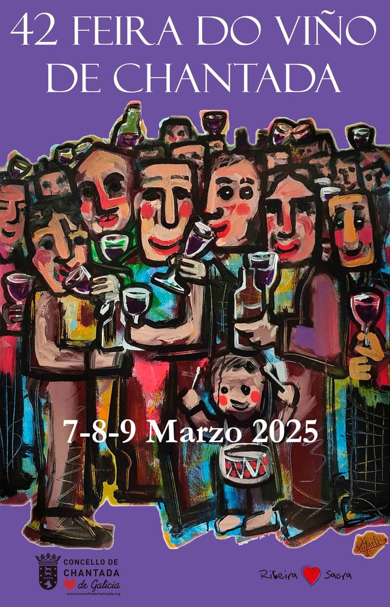 La XLII Feira do Viño de Chantada da a conocer su cartel laalacenaroja.com/la-xlii-feira-…
