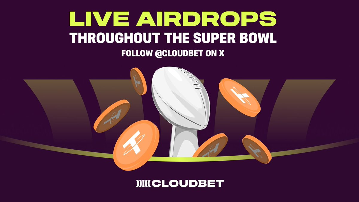 You read that right. 🏈 

We’re going to be doing airdrops at regular intervals during the Super Bowl right here! 

Follow us here and stay tuned for some big giveaways 😮‍💨 https://t.co/vsMp5YzmqG