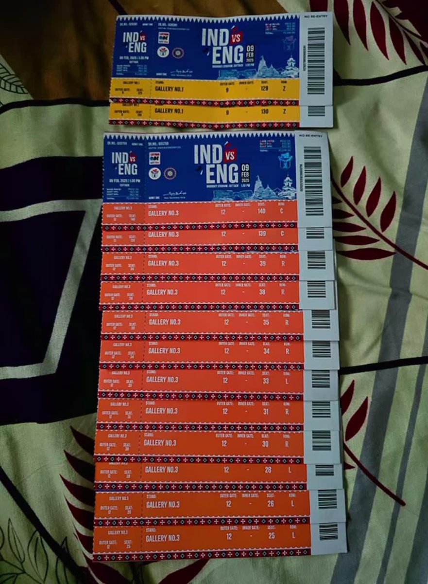 Abhishe63881005's tweet photo. Rampant black marketing of tickets for the upcoming match at Barabati Stadium, Cuttack!Genuine fans struggling while touts profit. @BCCI, @BCCIdomestic , @cricket_odisha, @IndiaSports 
Please take strict action to ensure fair access! #StopBlackMarketing #CricketForFans https://t.co/xmV15SQ92Z