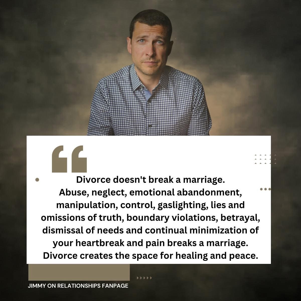 This from <a href="/JimmyKnowles_/">Jimmy on Relationships</a> #divorce #healing #peace