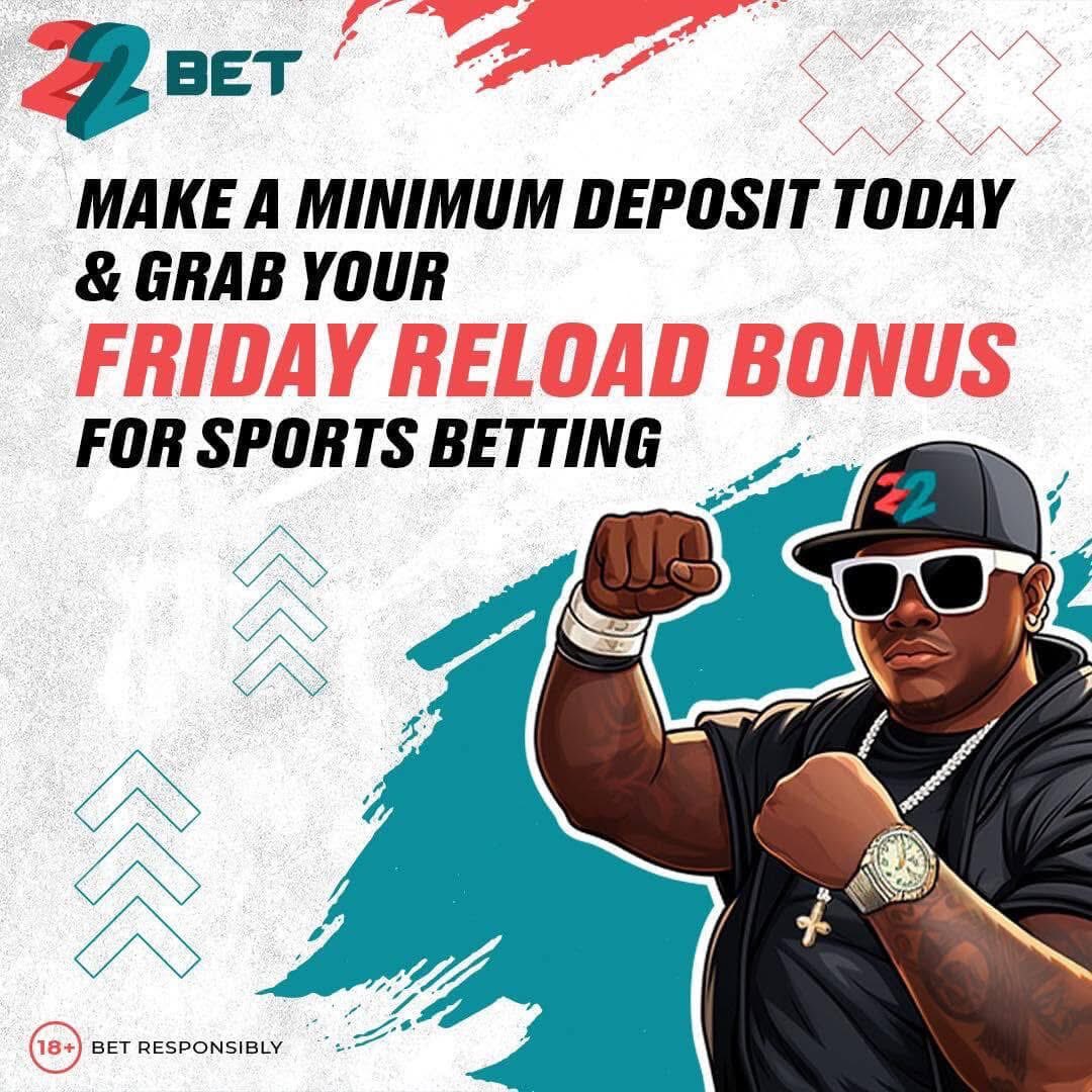 22bet_ke's tweet photo. ‼️Happy Friday 🎊
Double your stake today by taking advantage of our 100% Friday Reload Bonus💸💸
Deposit into your 22bet wallet to instantly get a bonus🎯
Register here 👉 https://t.co/qnRJGfwpYY
#22BetAlwaysPays #switchto22bet https://t.co/WOHzebyBfy