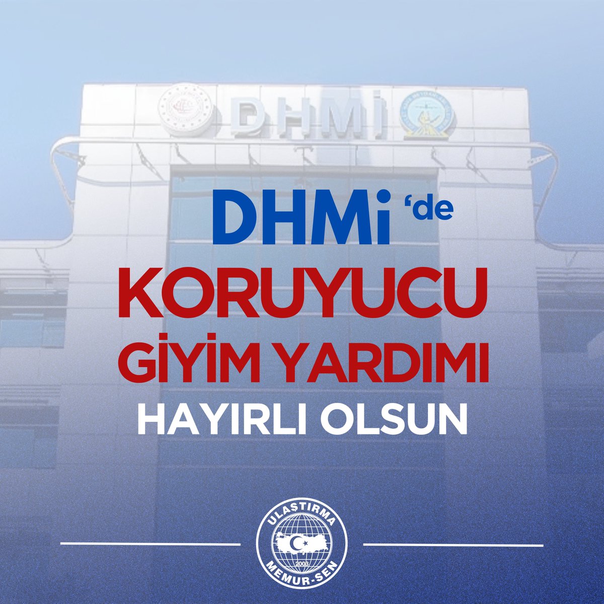 UCMSGenelMerkez's tweet photo. DHMİ'de Koruyucu Giyim Yardımı Hayırlı Olsun

DHMİ Yönetim Kurulu tarafından alınan karar ile Toplu Sözleşme kazanımımız olan Koruyucu Giyim Yardımı ile ilgili olarak satın alma süreci başlatıldı.

Kazanımımızın hayata geçirilmesinde emeği ve desteği olan Ulaştırma ve Altyapı Bakanı Sn. Abdulkadir Uraloğlu ve DHMİ Genel Müdürü Sn. Enes Çakmak başta olmak üzere tüm yönetim kurulu üyelerine teşekkür ediyor, alınan kararın DHMİ çalışanlarına hayırlı olmasını diliyoruz.

Hizmet kolumuzdaki diğer kurumlarımızda da toplu sözleşme kazanımımızın uygulanması için takiplerimizi sürdüreceğiz.
