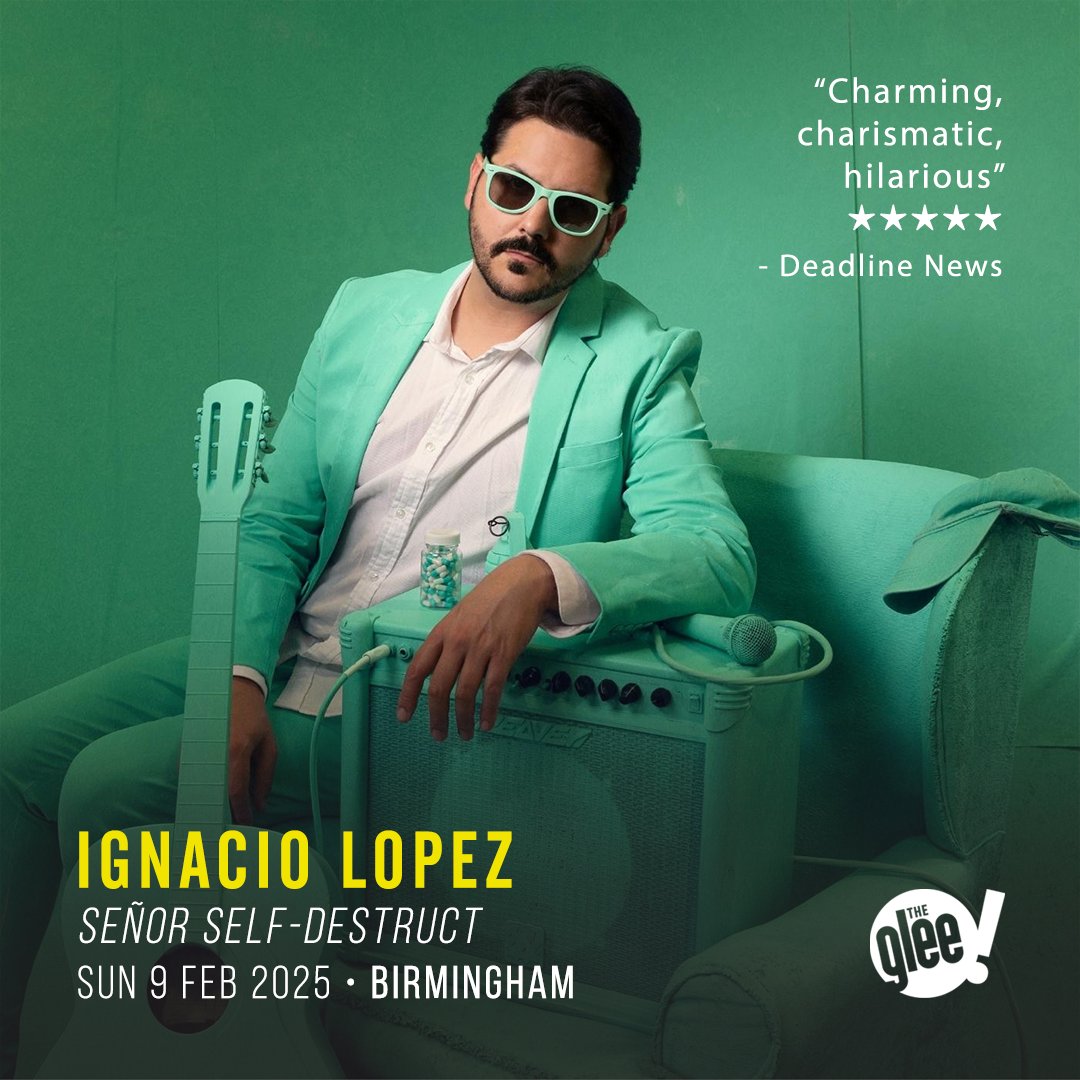 The Glee Club Birmingham (@gleeclubbham) on Twitter photo TONIGHT! 🕖👇
<a href="/comedylopez/">Ignacio Lopez</a>: Señor Self-Destruct
Doors: 7pm
Last entry: 7:30pm
Approx finish: 9:50pm
Featuring support from Tom Evans!
🎟️ Tickets can be purchased on the door or in advance from bit.ly/IgnacioLopezBh… TONIGHT! 🕖👇
<a href="/comedylopez/">Ignacio Lopez</a>: Señor Self-Destruct
Doors: 7pm
Last entry: 7:30pm
Approx finish: 9:50pm
Featuring support from Tom Evans!
🎟️ Tickets can be purchased on the door or in advance from bit.ly/IgnacioLopezBh…