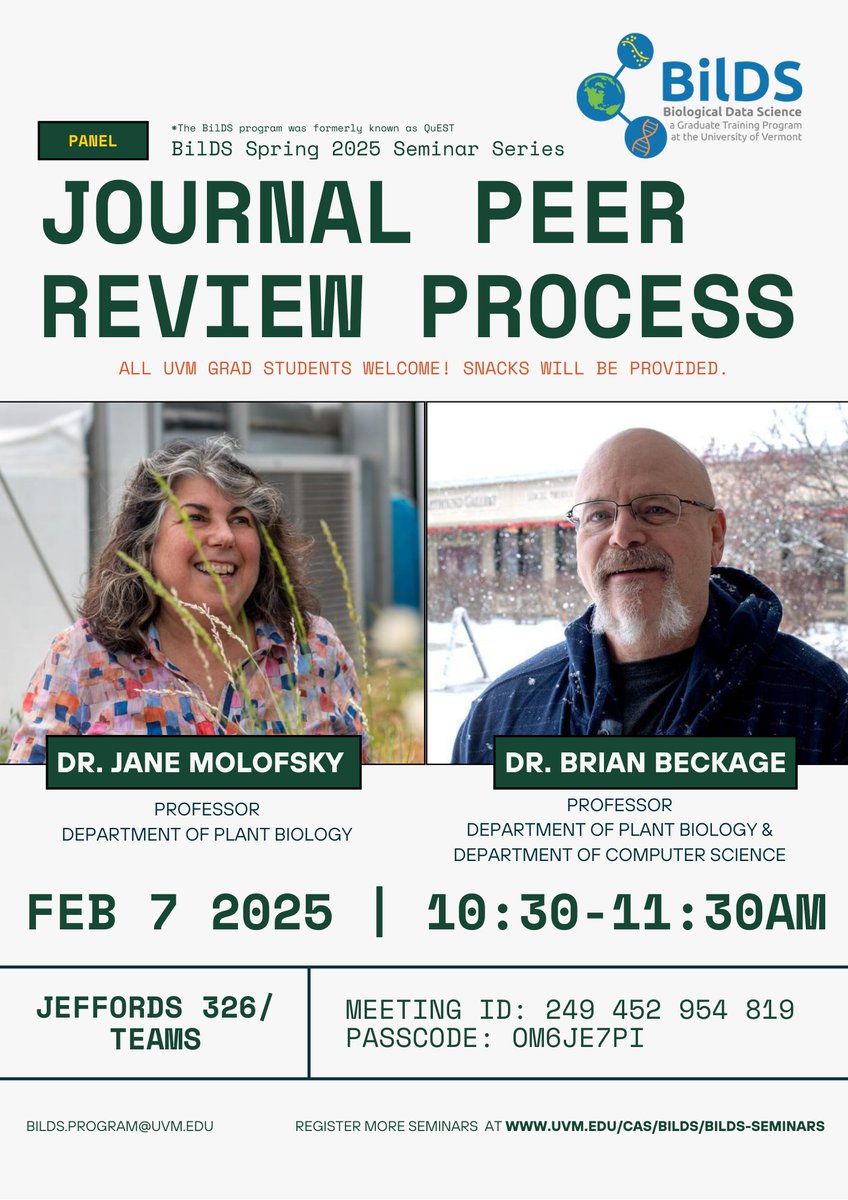 UVM Biological Data Science (BilDS) Program tweet media