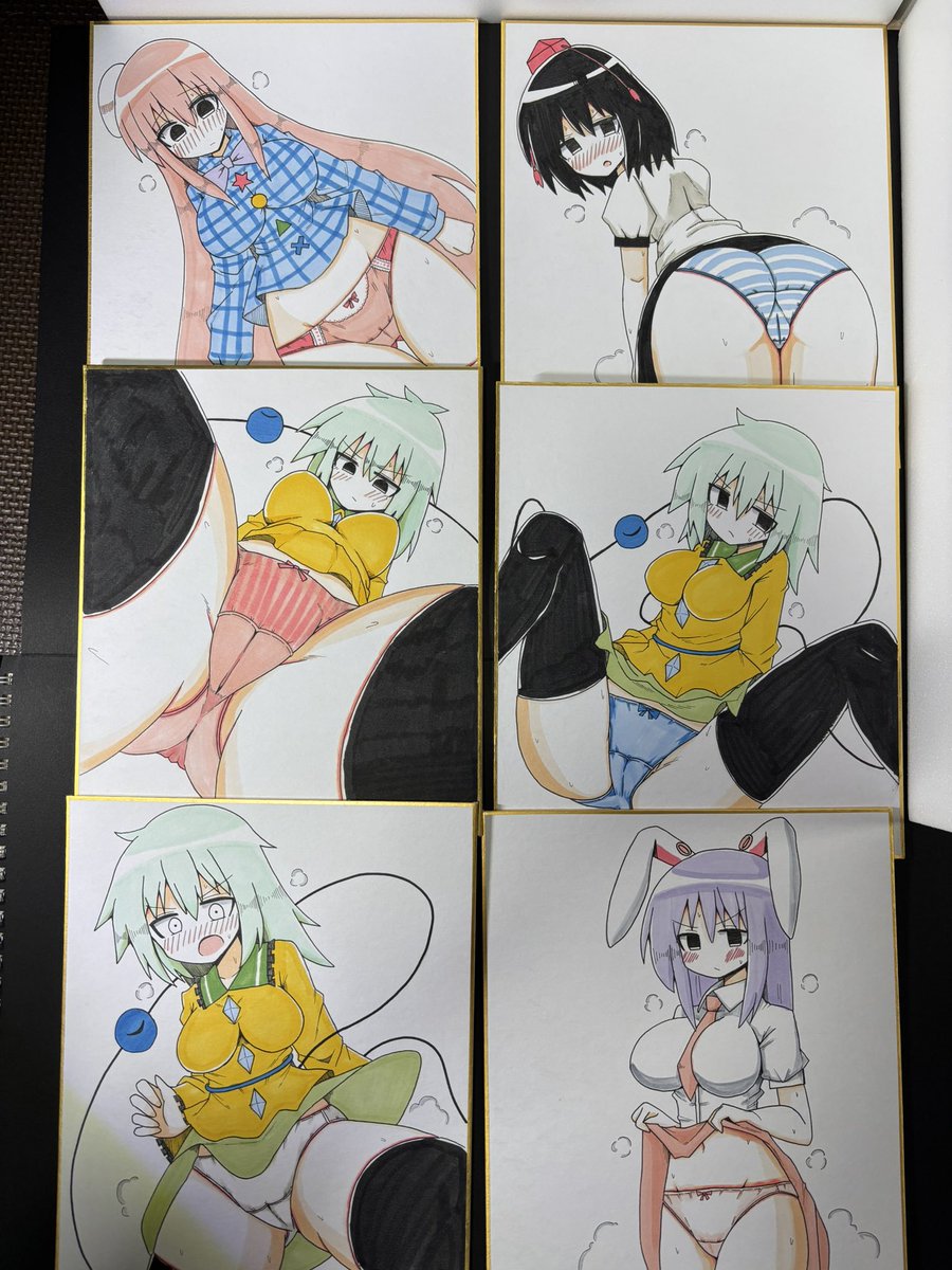 来週の加賀東方祭用に描いた色紙!
これとあとは既刊を持っていきます
#東方Project 