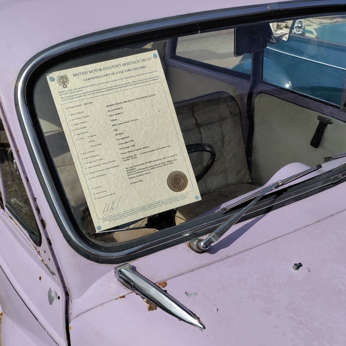 Confirm the provenance of your cherished British Classic with a certified copy of the factory record 📝 A Heritage Certificate shows your car’s specification as it left the production line 🚘

Order yours today 👇
britishmotormuseum.co.uk/archive/herita…

#HeritageCertificate #ClassicCar