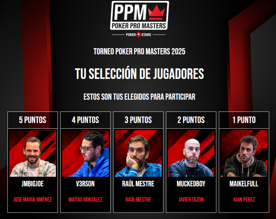 NewParanoid's tweet photo. @poker_red #POKERPROMASTERS25 @JMBigJoe @Raul_Mestre @MuckeDBoY @v3rson https://t.co/CJ6It8laqS