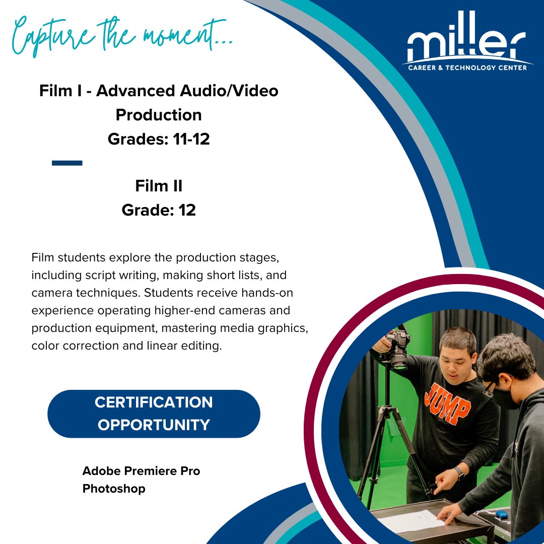 For more information about Miller's Film program: katyisd.org/cms/lib/TX5001… #realworld <a href="/katyisd/">Katy ISD</a>
