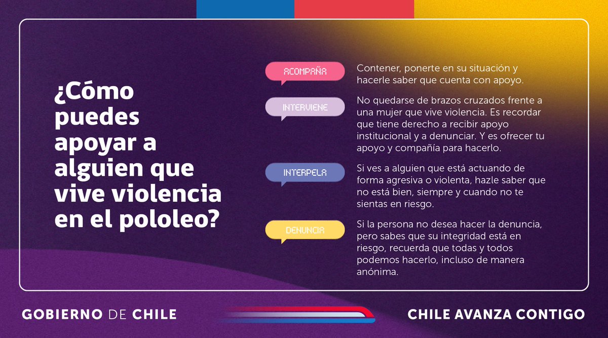 En el Día Nacional contra la Violencia en el Pololeo, te invitamos a identificar situaciones que son violencia, como también conocer acciones qué pueden apoyar a quienes la viven 🫱🏼‍🫲🏽Y recuerda que Si es Violencia #NoLaHagasViral.