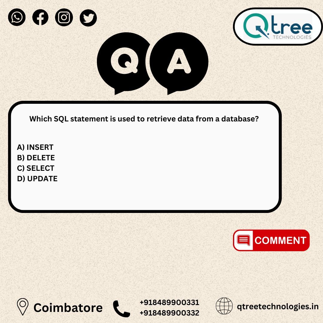 Qtreetech's tweet image. Want to manage and analyze data like a pro?  Qtree Technologies brings you a comprehensive MS SQL Server course to help you master database management, queries, and performance tuning 
Call us at 8489900331 or mail to info@qtreetechnologies.com 
#QtreeTechnologies #SQLServer