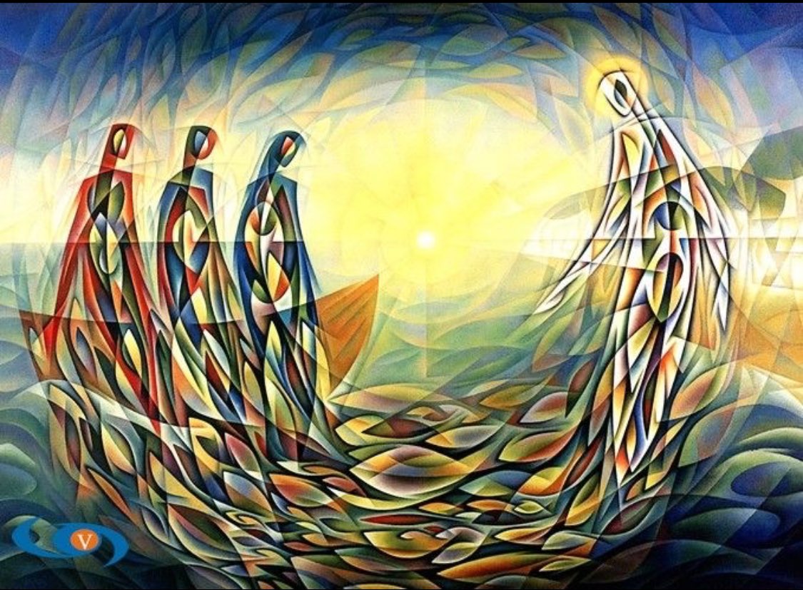 This Sunday at St Mary’s:

10.45am Choral Eucharist; music by Mendelssohn and Elgar. 

6.30pm Choral Evensong; music by Howells and Dove. 

All welcome! 

🎨: ‘Miraculous draught of fishes’ by John Reilly