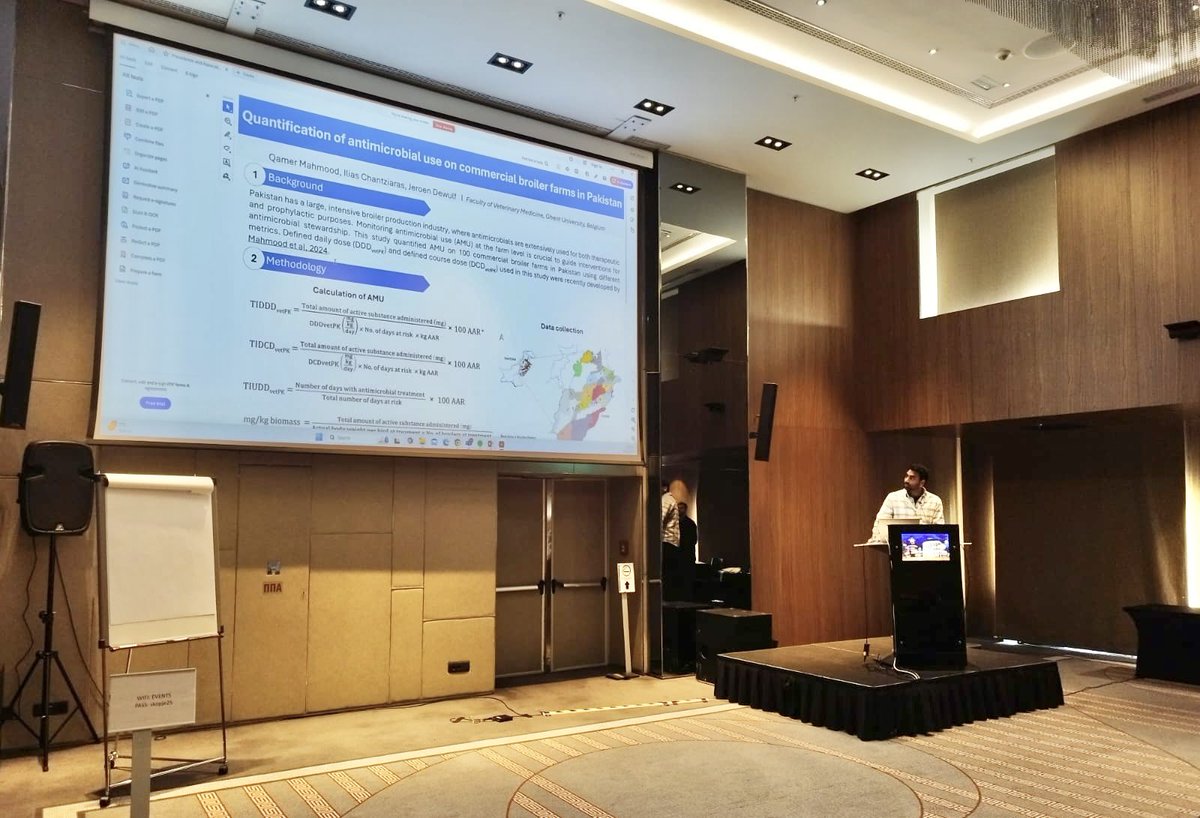 Qamar_Mahmood's tweet photo. Glad to have the opportunity to give a flash talk on my poster, presenting our work on quantifying antimicrobial use— a critical aspect of farm biosecurity— at the General Assembly of COST BETTER in Skopje, North Macedonia. https://t.co/8l13V2rZwX