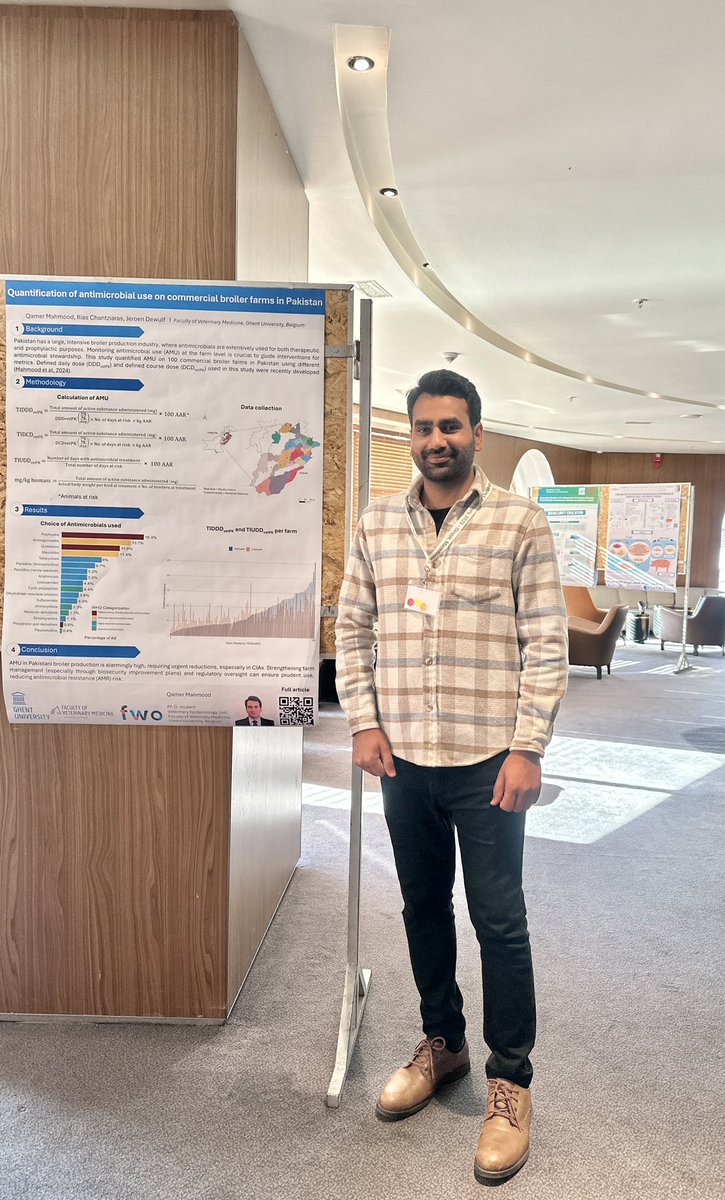 Qamar_Mahmood's tweet photo. Glad to have the opportunity to give a flash talk on my poster, presenting our work on quantifying antimicrobial use— a critical aspect of farm biosecurity— at the General Assembly of COST BETTER in Skopje, North Macedonia. https://t.co/8l13V2rZwX