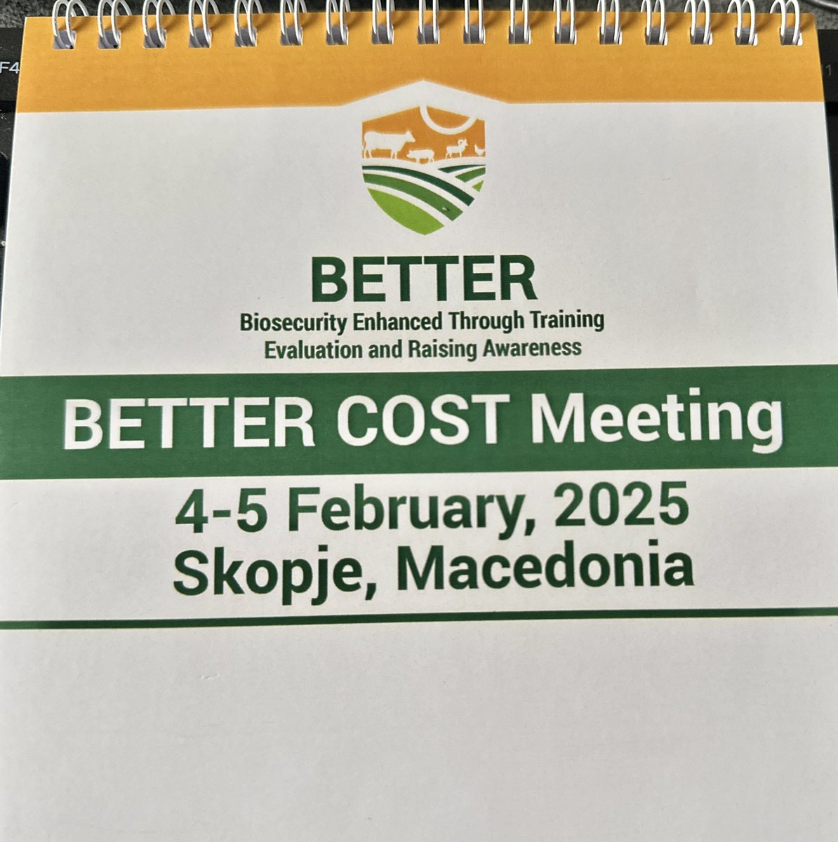 Qamar_Mahmood's tweet photo. Glad to have the opportunity to give a flash talk on my poster, presenting our work on quantifying antimicrobial use— a critical aspect of farm biosecurity— at the General Assembly of COST BETTER in Skopje, North Macedonia. https://t.co/8l13V2rZwX
