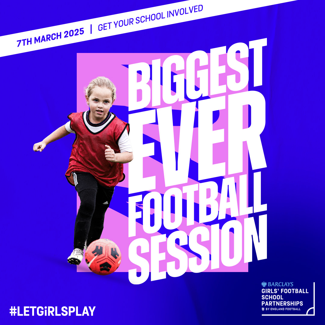EnglandFootball's tweet photo. Less than a month to go until the Biggest Ever Football Session 🤩​

Not long left to sign up, don't miss out! 🙌