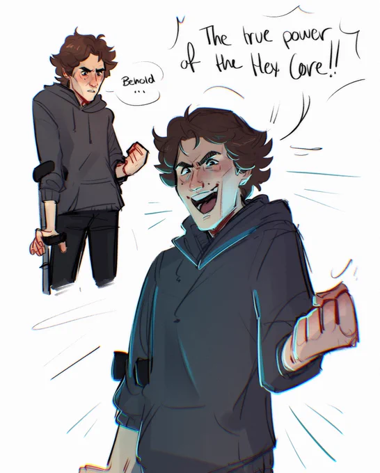 Stupid high school/modern au based on that voice line 