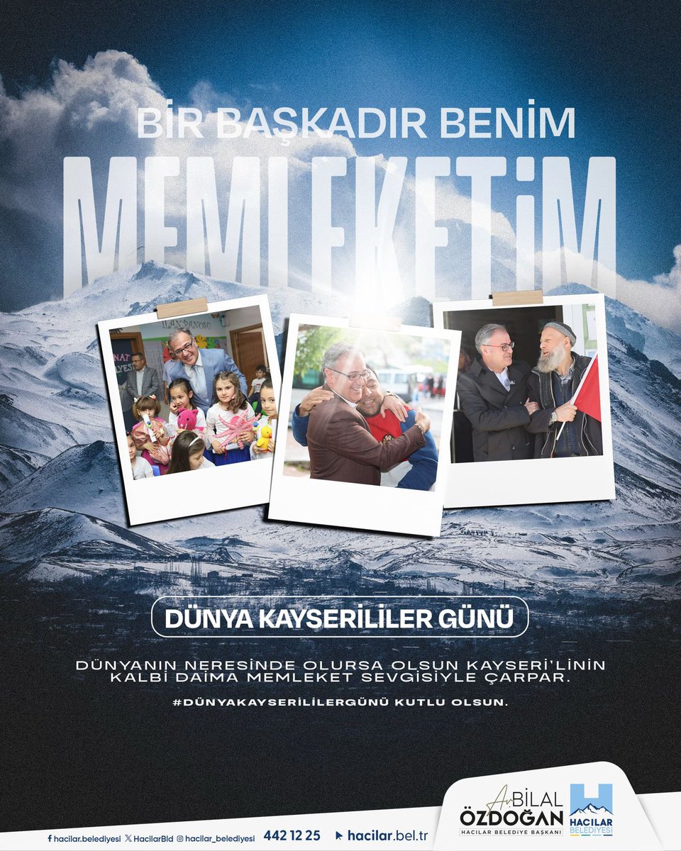 Dünyanın neresinde olursa olsun Kayserilinin kalbi daima memleket sevgisiyle çarpar. ❤️

#DünyaKayserililerGünü kutlu olsun.