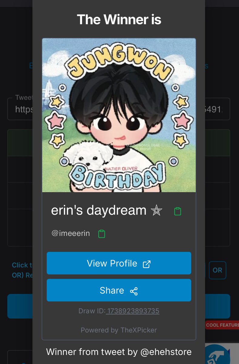 congrats <a href="/imeeerin/">the sin : erin ⚝</a> !!! pls dm us 🩶