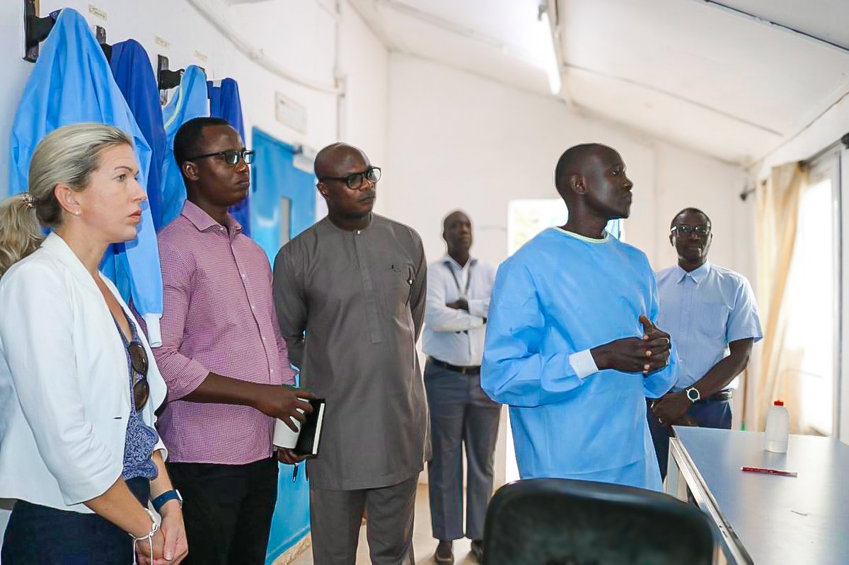 MRC Unit The Gambia at LSHTM (@mrcunitgambia) on Twitter photo Honored to welcome Her Excellency <a href="/HCKingFCDO/">Harriet King</a>, the British High Commissioner <a href="/UKinTheGambia/">UK In The Gambia🇬🇧🇬🇲</a> & team to our Basse Field Station!
During the tour, she was introduced to our laboratory infrastructure and ongoing research activities, particularly the #Malaria Project. Honored to welcome Her Excellency <a href="/HCKingFCDO/">Harriet King</a>, the British High Commissioner <a href="/UKinTheGambia/">UK In The Gambia🇬🇧🇬🇲</a> & team to our Basse Field Station!
During the tour, she was introduced to our laboratory infrastructure and ongoing research activities, particularly the #Malaria Project.