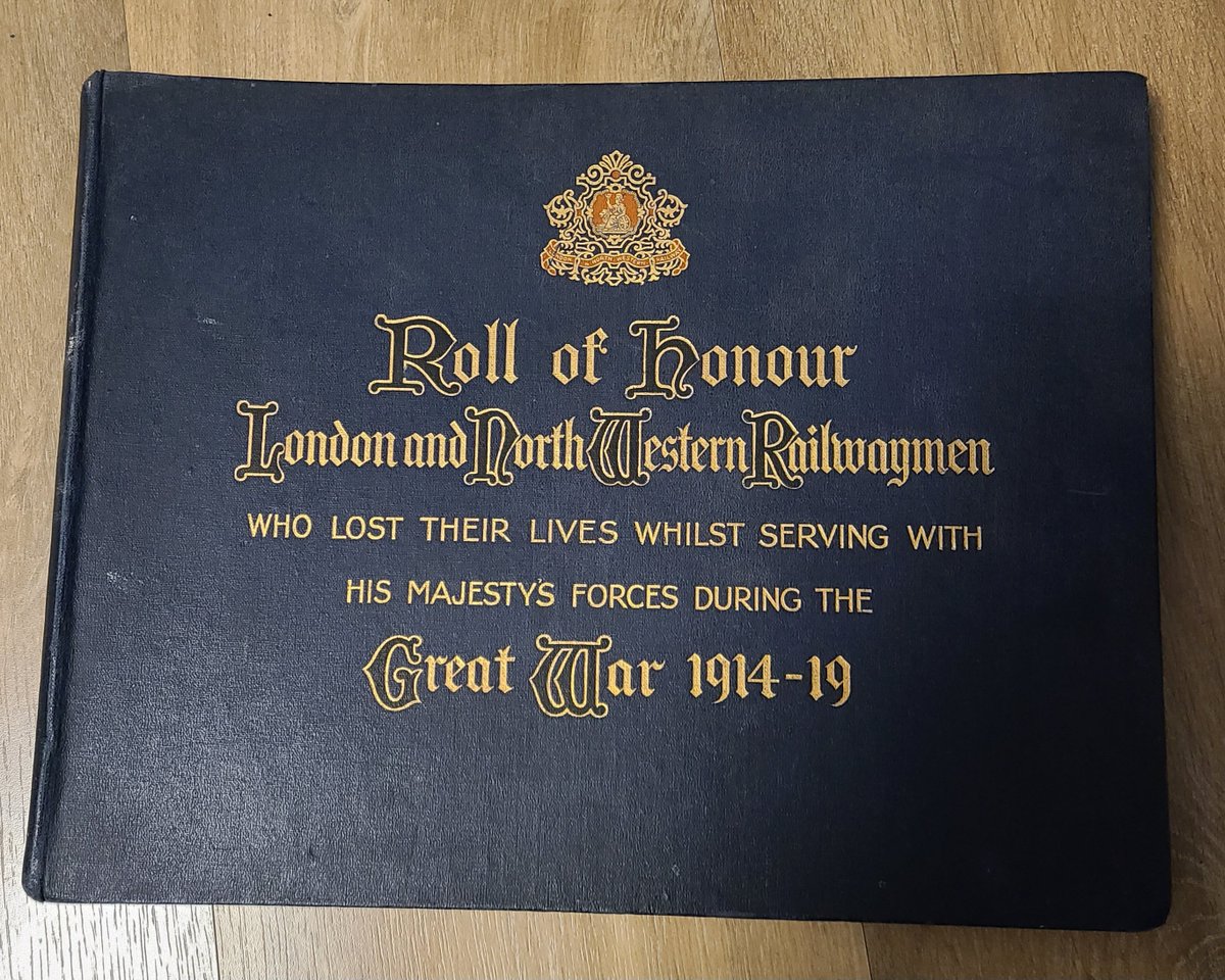 I have been looking for this book for a while, finally I have managed to lay my hands on one, the book lists all the men who worked for the London and North Western Railway and sadly died in the Great  War