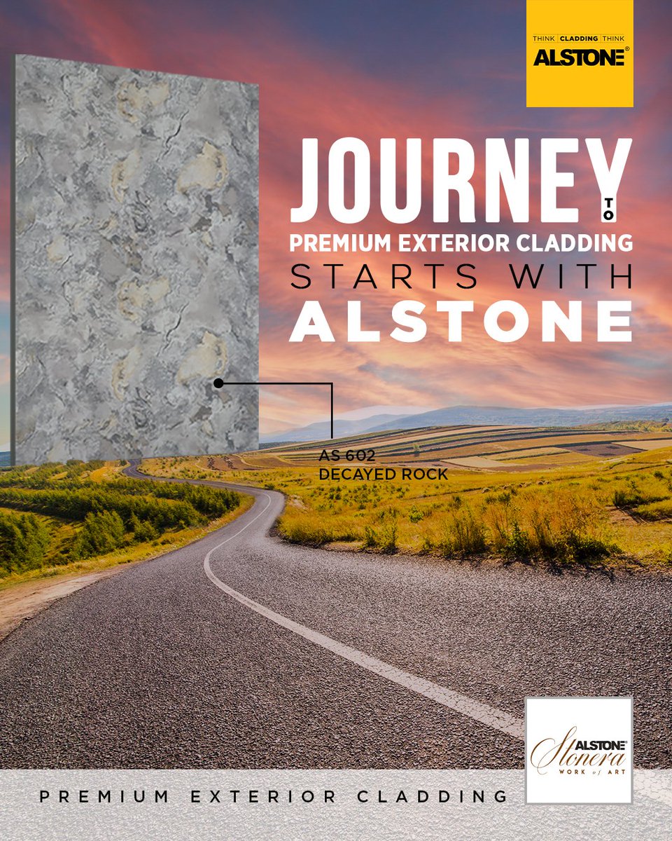 alstonecladding's tweet photo. 𝗬𝗼𝘂𝗿 𝗝𝗼𝘂𝗿𝗻𝗲𝘆 𝘁𝗼 𝗜𝗰𝗼𝗻𝗶𝗰 𝗘𝘅𝘁𝗲𝗿𝗶𝗼𝗿𝘀 𝗕𝗲𝗴𝗶𝗻𝘀 𝗛𝗲𝗿𝗲!

Why take the ordinary route when you can make a statement? 𝗔𝗹𝘀𝘁𝗼𝗻𝗲 𝗦𝘁𝗼𝗻𝗲𝗿𝗮 – a fusion of nature’s raw elegance and cutting-edge innovation.
#AlstoneCladding https://t.co/2OiWMA7HY4