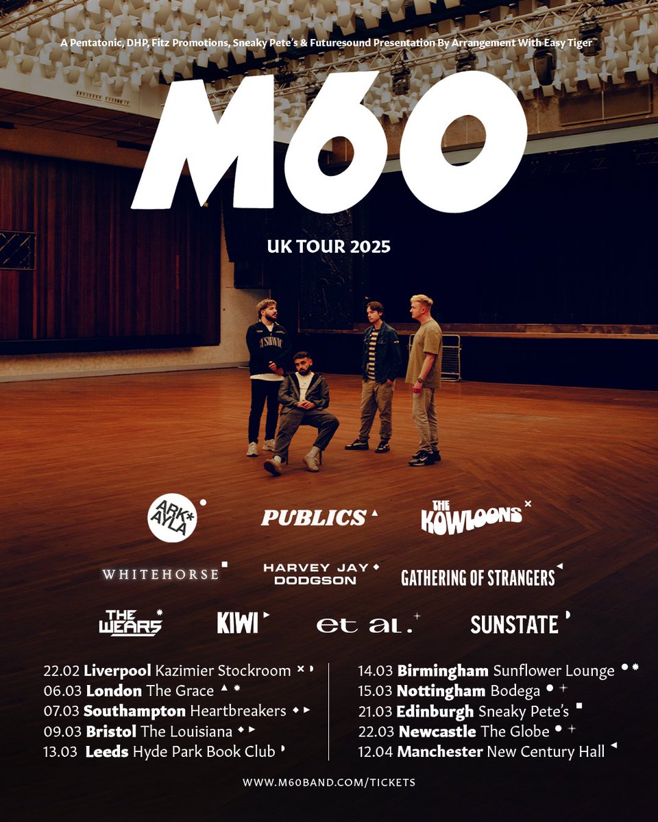 There's so many amazing bands joining us on this tour ❤️

Your support for us on this tour has absolutely blown us away, we never thought we'd have 8 shows sold out by the time we announced supports...

Manchester and Bristol let's make it a sell out??