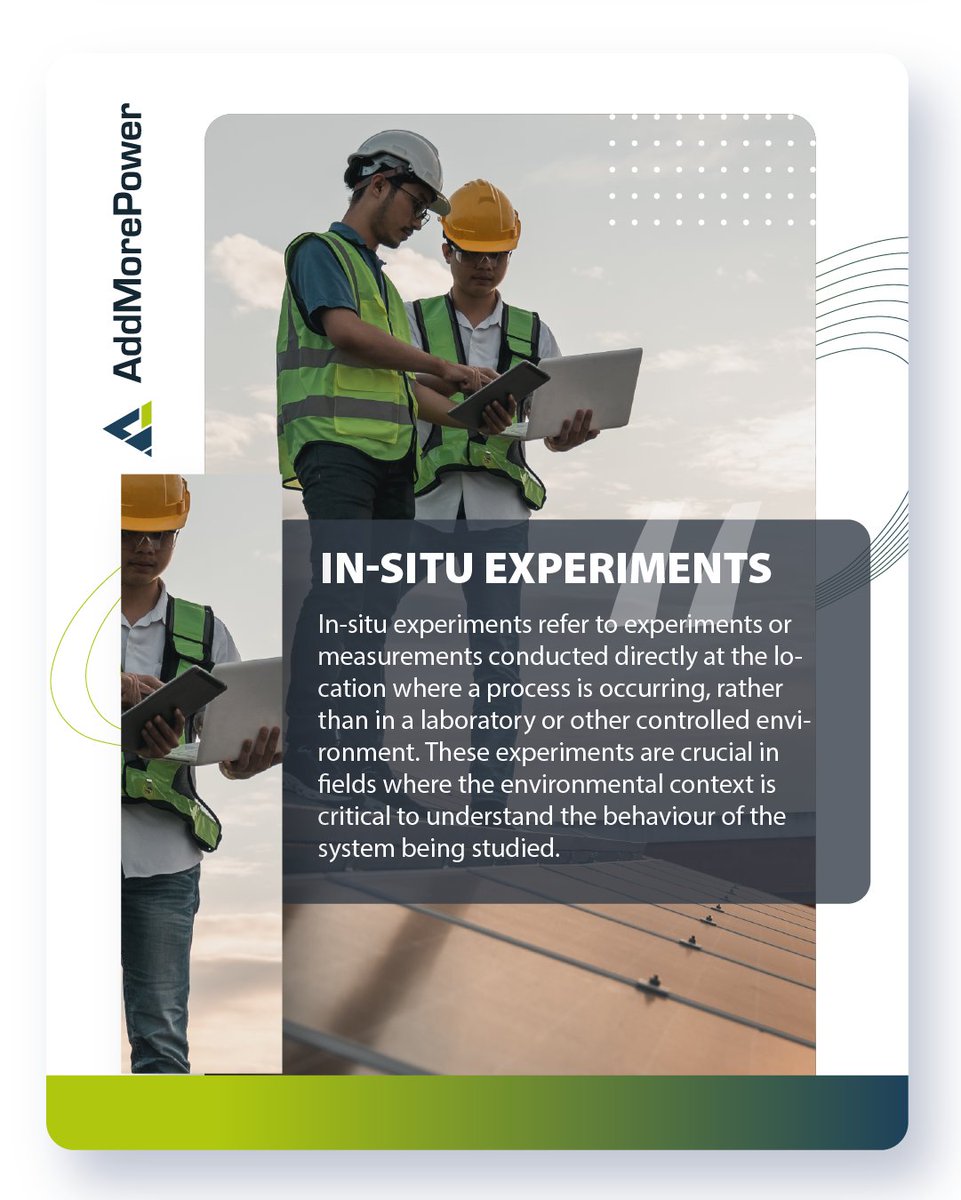 This week in #AddMorePower: In-Situ Experiments!🔬 These experiments analyze materials in their real environment, ensuring accurate insights. ✅ Real-world accuracy ✅ Better predictions ✅ Critical for materials science. Essential for optimizing performance! #MaterialsScience