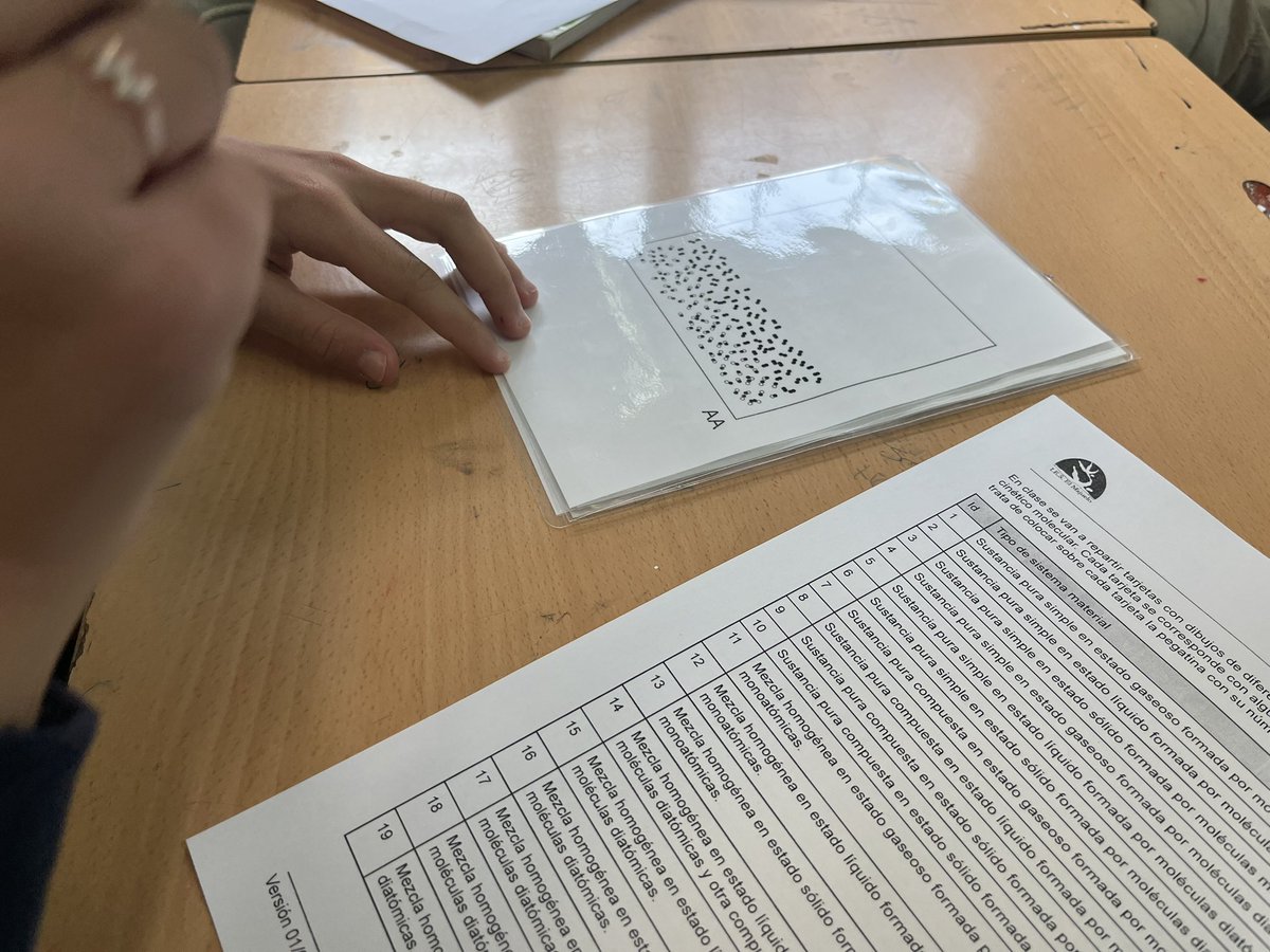 onio72's tweet photo. Hoy en clase de física y química de 2º ESO hemos jugado por grupos a emparejar gráficos, según la teoría cinético molecular, con sus descripciones para repasar los conceptos de sustancia pura, simple y compuesta, y mezcla homogénea y heterogénea. https://t.co/ZMoVZj0gCk