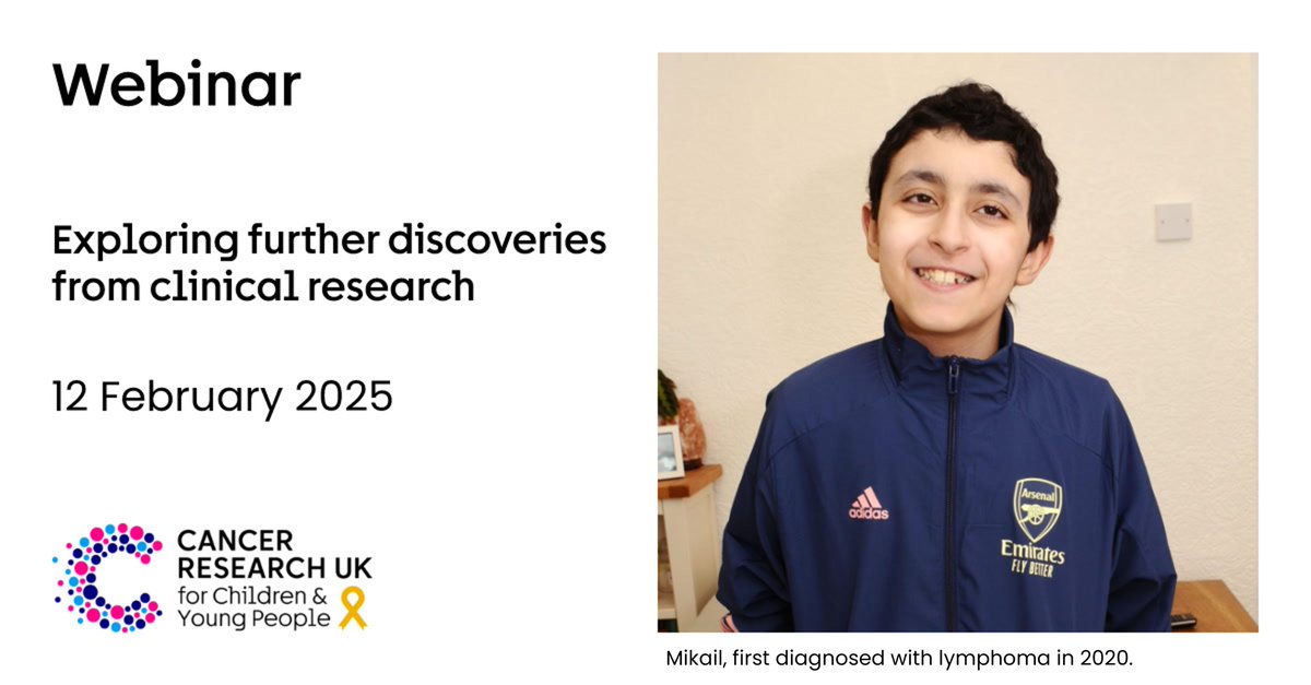🚨 Less than one week left until our #ExploringCYPCancers webinar. Join researchers at the interface between clinical &amp; discovery research discussing how to learn more from #ClinicalTrials to improve outcomes for children’s &amp; young people’s cancers 👉 bit.ly/3BsXMF0