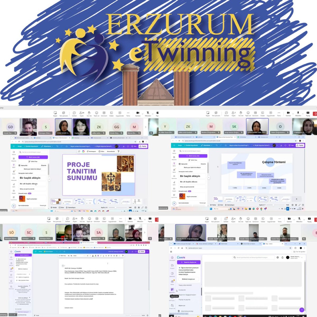 📢 eTwinning ERZURUM BOOTCAMP 🎉

06.02.2025'te 5 İlçe Mentörü rehberliğinde eTwinning Proje Oluşturma Bootcamp’i başarıyla tamamlandı! 🚀

👩‍🏫 40 öğretmen katılım sağladı.
💡 6 proje planlandı ve sunuldu.